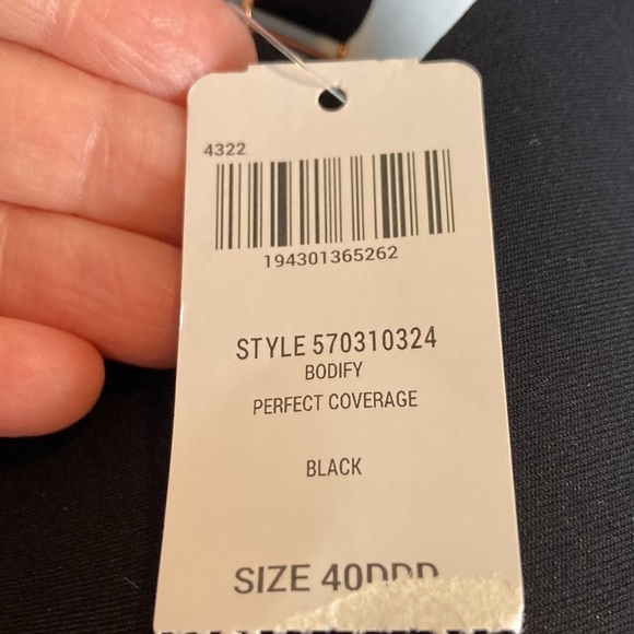 Soma NWT Bodify Perfect Coverage Bra 40DDD Black T-Shirt Underwire Adjustable - Picture 6 of 16